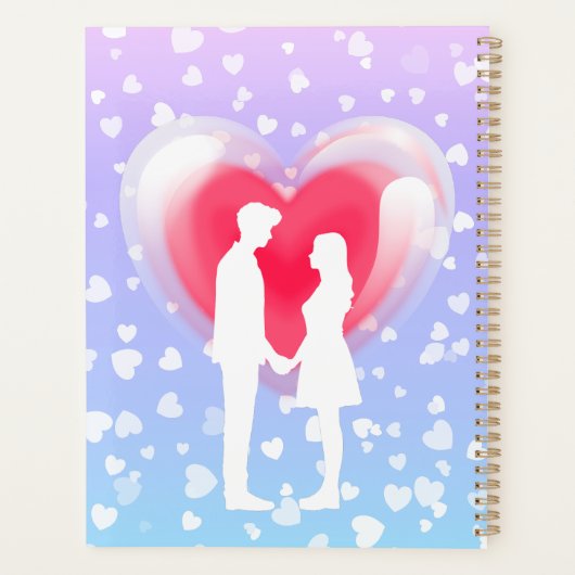 Valentine Panda in Liebe Planer (Rückseite)