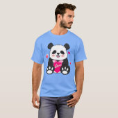 Valentine Panda in Liebe T-Shirt (Vorne ganz)
