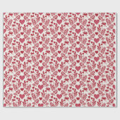 Valentine-Papiermuster vom roten Herz Geschenkpapier (Flach)