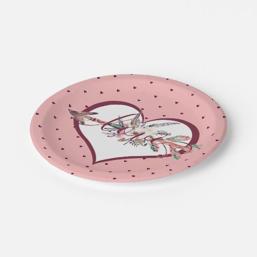 Valentine Pappteller (Schrägansicht)