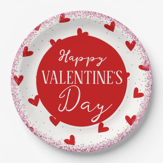 Valentine Pappteller (Vorderseite)