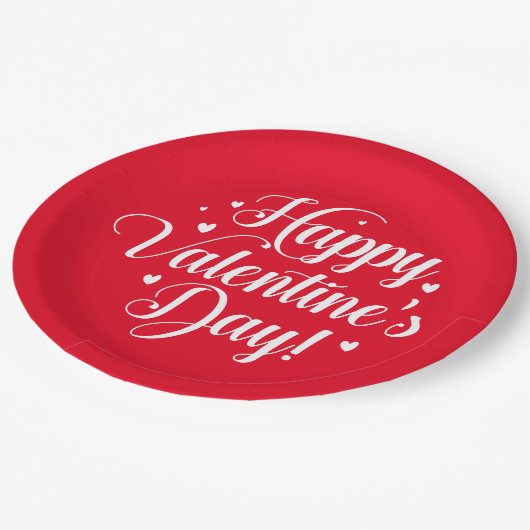 Valentine  pappteller (Schrägansicht)