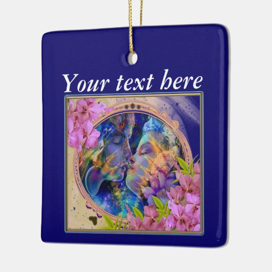 Valentine-Pärchen Keramikornament (Links)