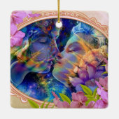 Valentine-Pärchen Keramikornament (Rückseite)