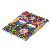 Valentine Parrots Notizblock (Rotiert)