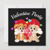 Valentine Party Einladung (Vorderseite)