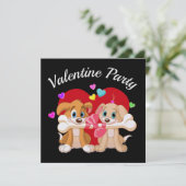 Valentine Party Einladung (Stehend Vorderseite)