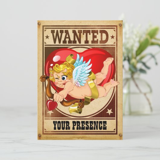 Valentine Party Einladung (Stehend Vorderseite)