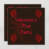 Valentine-Party Einladung (Vorne/Hinten)