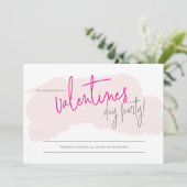 Valentine-Party Einladung | VALENTINSTAG (Stehend Vorderseite)