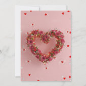 Valentine Party Invitation Printable Template Einladung (Rückseite)