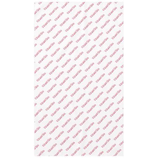 Valentine Party Niedlich Hearts Typografie Pink Tischdecke (Vorderseite)