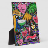 Valentine Party Parrot Fotoplatte (Seite)