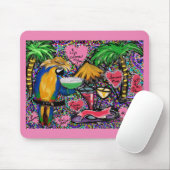 Valentine Party Parrot Mousepad (Mit Mouse)