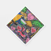 Valentine Party Parrot Serviette (Ecke)