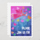 Valentine Party Personalisierte Einladung (Vorne/Hinten)