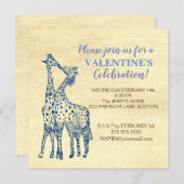 Valentine Party personalisierte Einladungen (Vorne/Hinten)