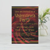 VALENTINE PARTY Scripting Christliche Feier Einladung (Stehend Vorderseite)
