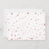 Valentine Party Valentine's Day Hearts Red Gold Einladung (Rückseite)