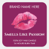 Valentine Passion & Love Custom Candle Sticker (Vorderseite)