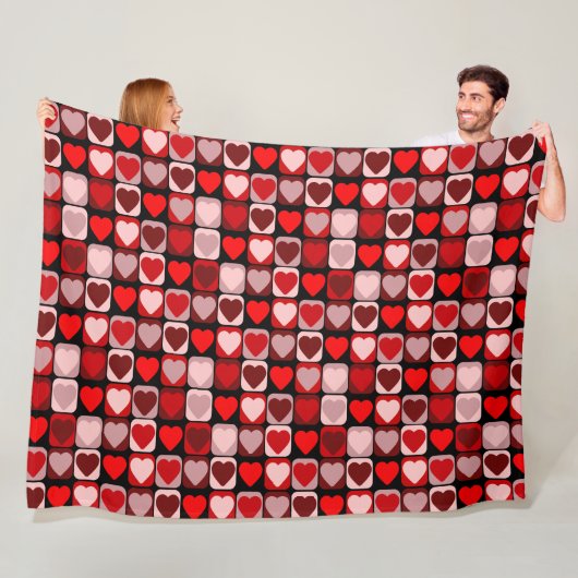 Valentine Patchwork Fleecedecke (Beispiel)