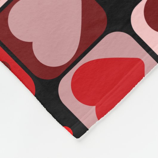 Valentine Patchwork Fleecedecke (Ecke)