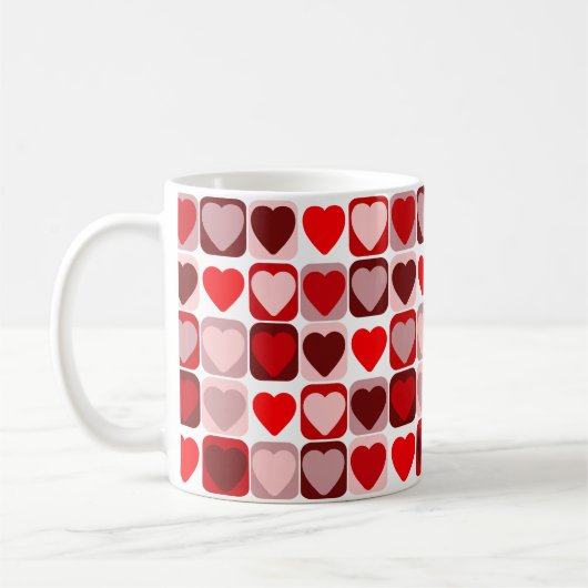 Valentine Patchwork Kaffeetasse (Links)