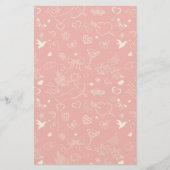 Valentine Pattern Briefpapier (Vorderseite)