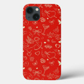Valentine Pattern Case-Mate iPhone Hülle (Rückseite)