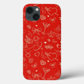 Valentine Pattern Case-Mate iPhone Hülle (Rückseite)