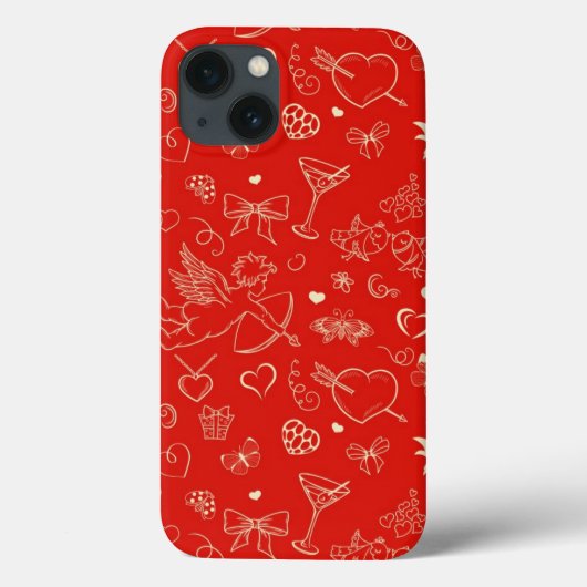 Valentine Pattern Case-Mate iPhone Hülle (Rückseite)