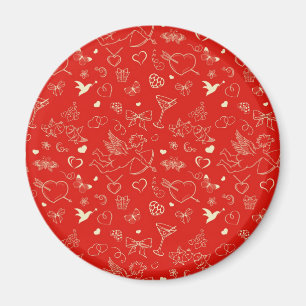 Valentine Pattern Magnet