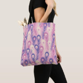 Valentine Peacock Feather Seamless Pattern in Pink Tasche (Von Nahem)