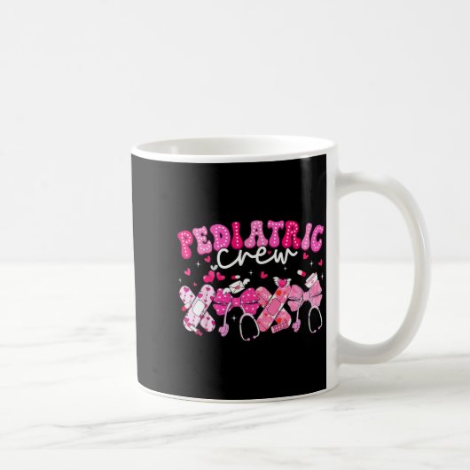 Valentine Pediatric Crew Xoxo Nurse Coquette Bow P Kaffeetasse (Rechts)