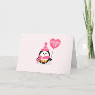 Valentine Penguin Feiertagskarte