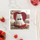 Valentine Persian Cat In Chocolate Candy Box Serviette (Beispiel)