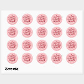 Valentine Personalisiert Name Round Stickers (Blatt)