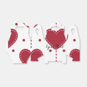 Valentine Personalisiert Red Hearts Muster Punkte Geschenkschachtel (Ungefaltet)