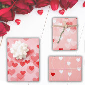 Valentine Petite Hearts Pattern Geschenkpapier Set