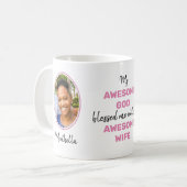 Valentine PHANTASTISCHE GOD PHANTASTISCHE EHEFRAU Kaffeetasse (Vorderseite Links)