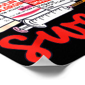 Valentine Pharmacist Diabetic Nurse Insulin Diabet Poster (Ecke)