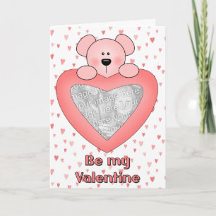 Valentine photo card feiertagskarte