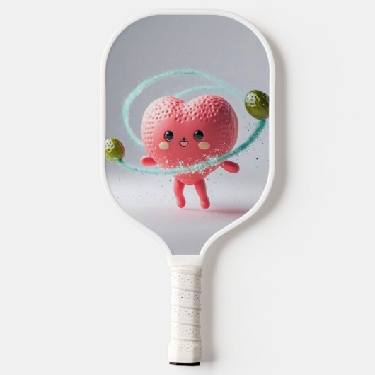 Valentine Pickleball Liebe - Herz & Paddle Design (Rückseite)