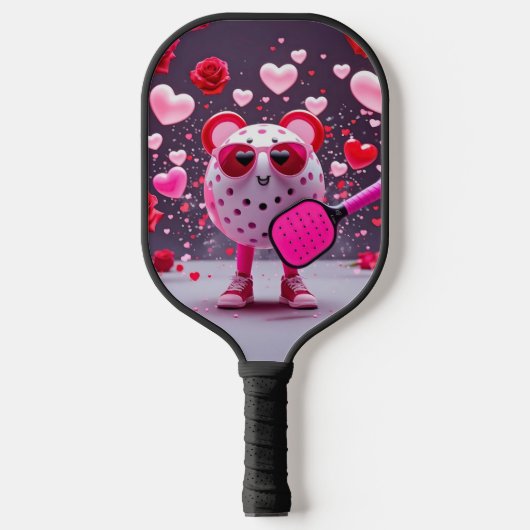 Valentine Pickleball Liebe - Herz & Paddle Design (Vorderseite)