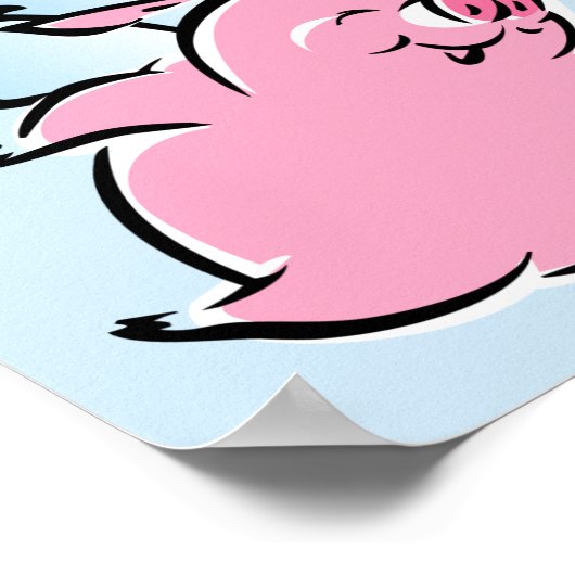 Valentine Pig Poster (Ecke)