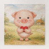 Valentine Pig Puzzle (Vertikal)