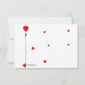 Valentine Piglet Einladung (Rückseite)