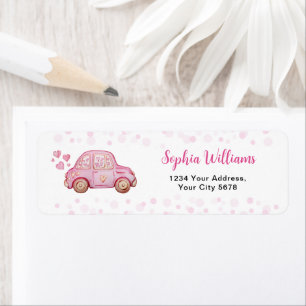 Valentine Pink Car Baby Dusche