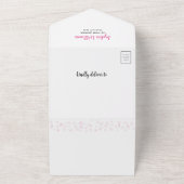 Valentine Pink Car Sweetheart Baby All In One Einladung (Außenbereich)