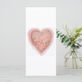 Valentine Pink Heart (Stehend Vorderseite)